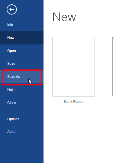 修改模板後,按圓形按鈕的File,Save as...,save report as 修改模板後,按圓形按鈕的File,Save as...,save report as