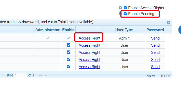 用戶多於1個時,啟用權限,然後啟用審批 用戶多於1個時,啟用權限,然後啟用審批